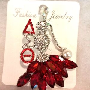 Delta Sorority Elegant Bling Brooche